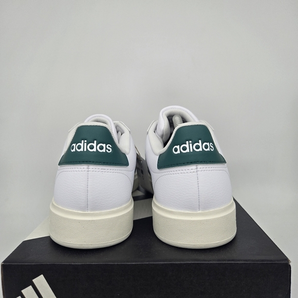 Adidas Men\'s Grand Court 2.0 \'Cloud White Collegiate Green\' Shoes JR2224 Size 13 main image 4